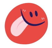 orange sticking out tongue smiley orange sticking out tongue smiley