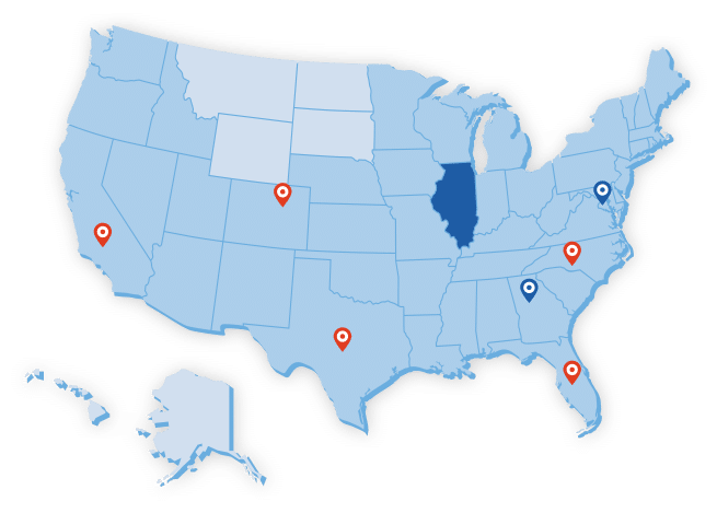 Big Blue Swim School Territory Map